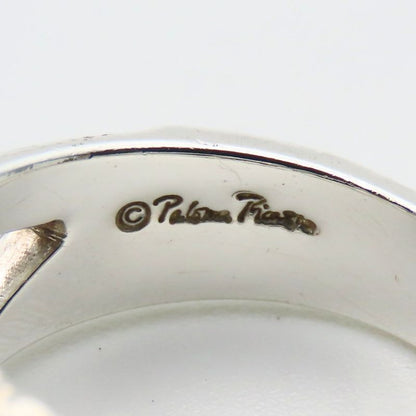 Tiffany & Co Ring - Triple Loving Heart 925 Silver Approx 4.9g Silver Paloma