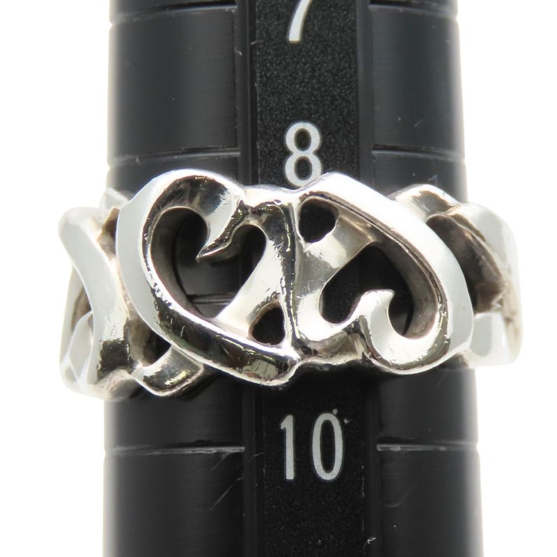 Tiffany & Co Ring - Triple Loving Heart 925 Silver Approx 4.9g Silver Paloma