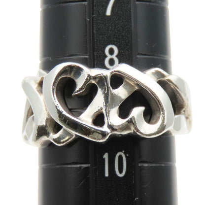 Tiffany & Co Ring - Triple Loving Heart 925 Silver Approx 4.9g Silver Paloma