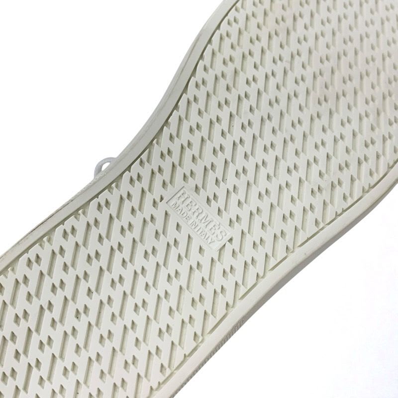 Hermes Quicker Sneakers Shoes Leather White Red Blue Pegase Pegasus