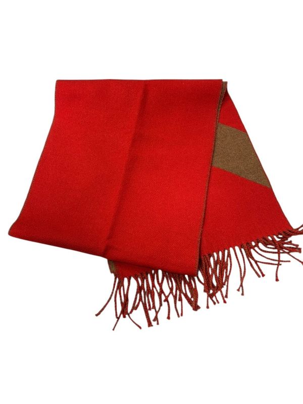 3569 Hermes Cazac Zigzag Arrow Scarf Cashmere Preowned Excellent Condition