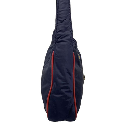 Saint Laurent Paris Shoulder Bag - 733294 Navy and Red Leather