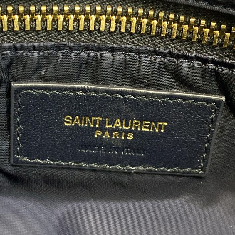 Saint Laurent Paris Shoulder Bag - 733294 Navy and Red Leather