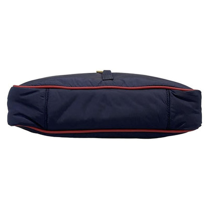 Saint Laurent Paris Shoulder Bag - 733294 Navy and Red Leather