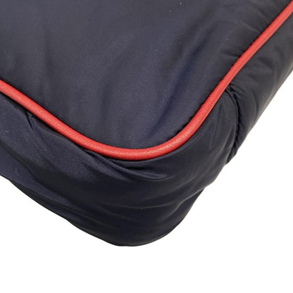 Saint Laurent Paris Shoulder Bag - 733294 Navy and Red Leather