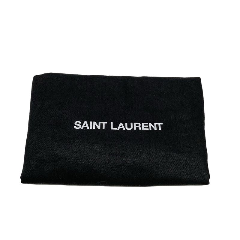 Saint Laurent Paris Shoulder Bag - 733294 Navy and Red Leather