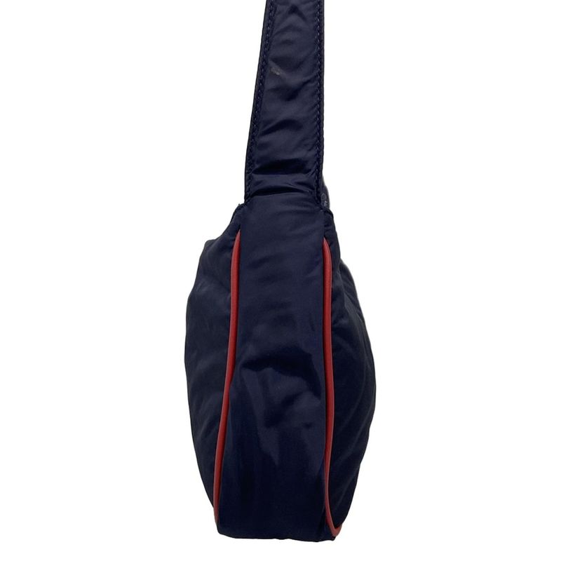 Saint Laurent Paris Shoulder Bag - 733294 Navy and Red Leather