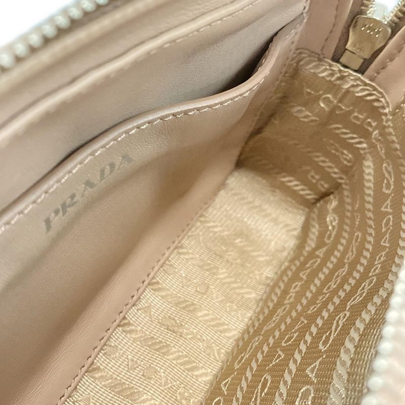 Prada Waist Pouch Excellent Condition - 1bl006 Pink Beige 2way Leather