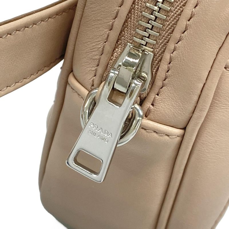 Prada Waist Pouch Excellent Condition - 1bl006 Pink Beige 2way Leather