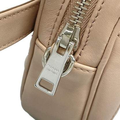Prada Waist Pouch Excellent Condition - 1bl006 Pink Beige 2way Leather