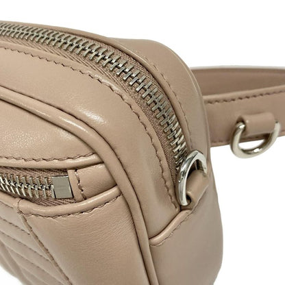 Prada Waist Pouch Excellent Condition - 1bl006 Pink Beige 2way Leather