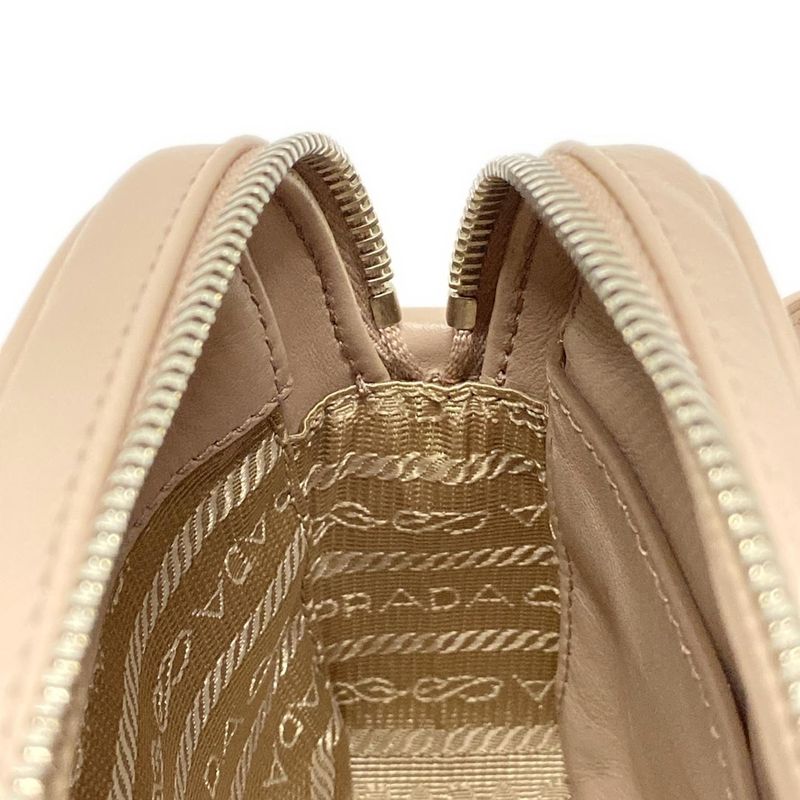 Prada Waist Pouch Excellent Condition - 1bl006 Pink Beige 2way Leather