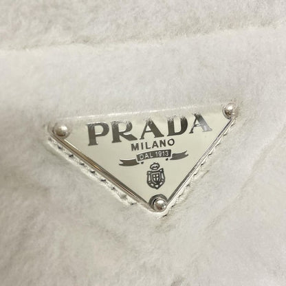 Prada Shoulder Bag Excellent Condition - 1bd292 White Fur