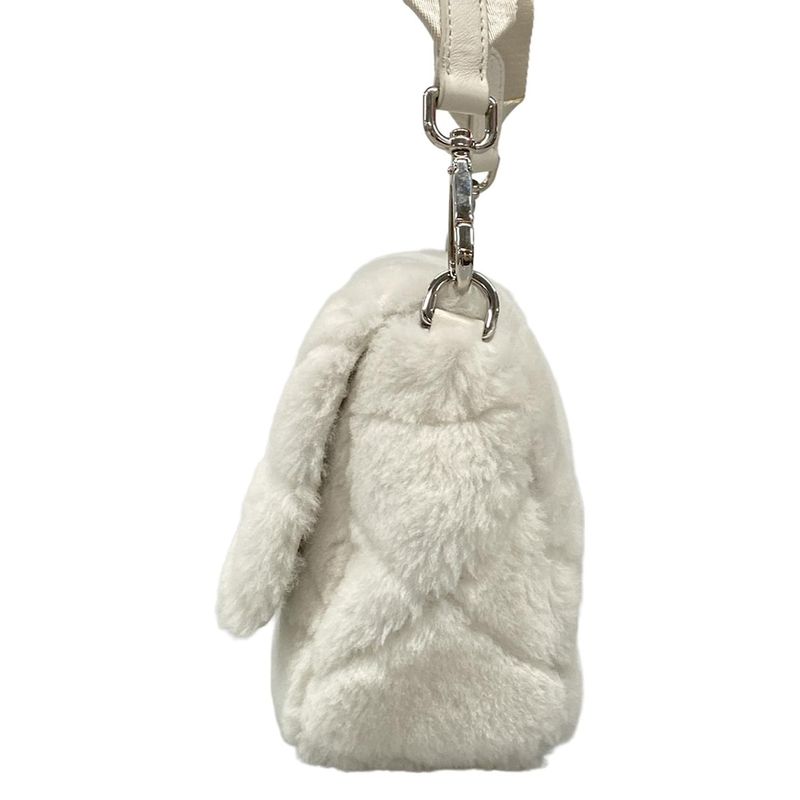 Prada Shoulder Bag Excellent Condition - 1bd292 White Fur