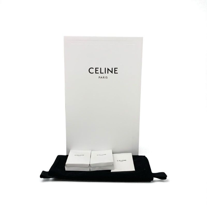 Celine Sneakers Shoes Leather White Blue Logo