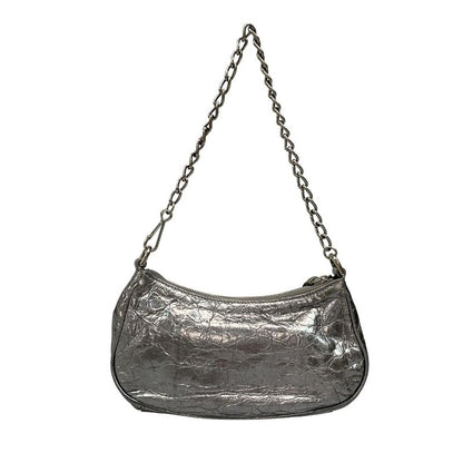 Balenciaga le Cagor Mini 695814 Silver Leather