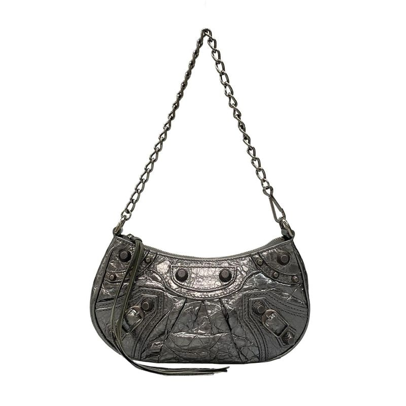 Balenciaga le Cagor Mini 695814 Silver Leather