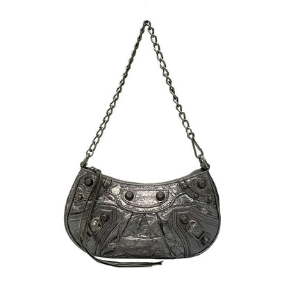 Balenciaga le Cagor Mini 695814 Silver Leather