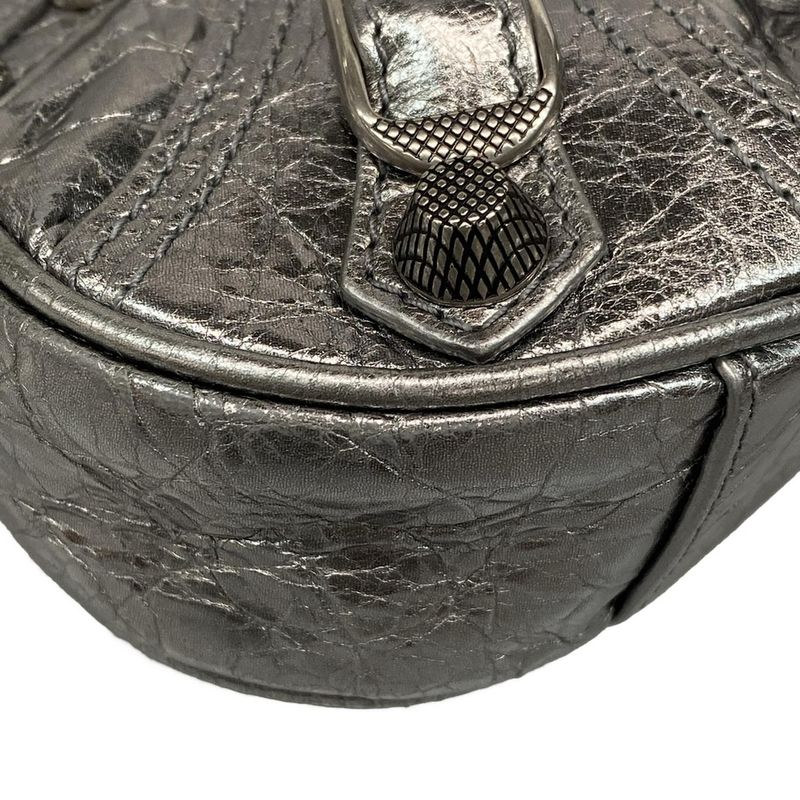 Balenciaga le Cagor Mini 695814 Silver Leather