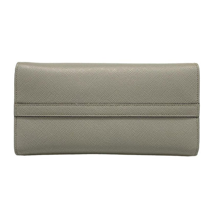 Prada Tote Monochrome Bag 1ba156 Gray Leather