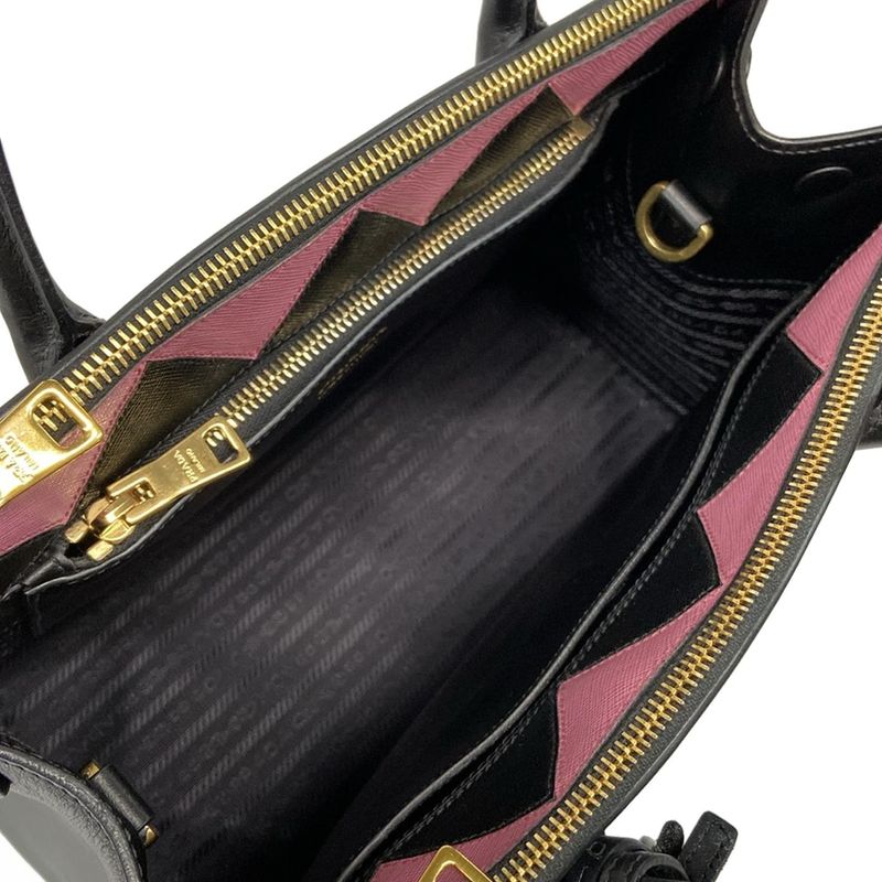 Prada Handbag Paradigm Black Leather