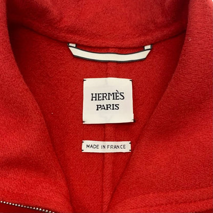 Hermes Outer Cashmere Red Short Coat