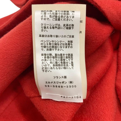 Hermes Outer Cashmere Red Short Coat