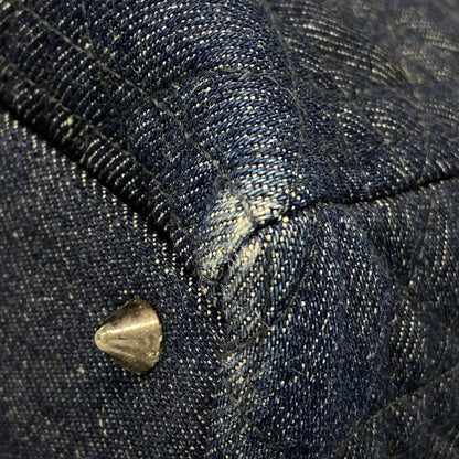 Dior Christian Dior Handbag Lady Dior Large Bag Navy Leather