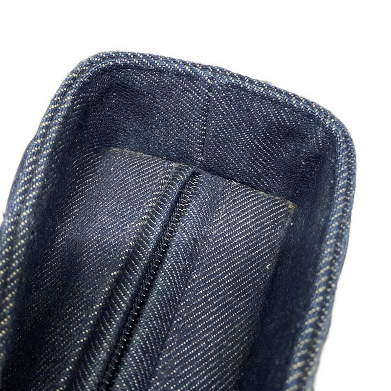 Dior Christian Dior Handbag Lady Dior Large Bag Navy Leather