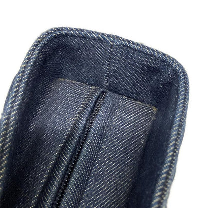 Dior Christian Dior Handbag Lady Dior Large Bag Navy Leather