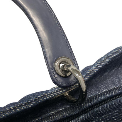 Dior Christian Dior Handbag Lady Dior Large Bag Navy Leather