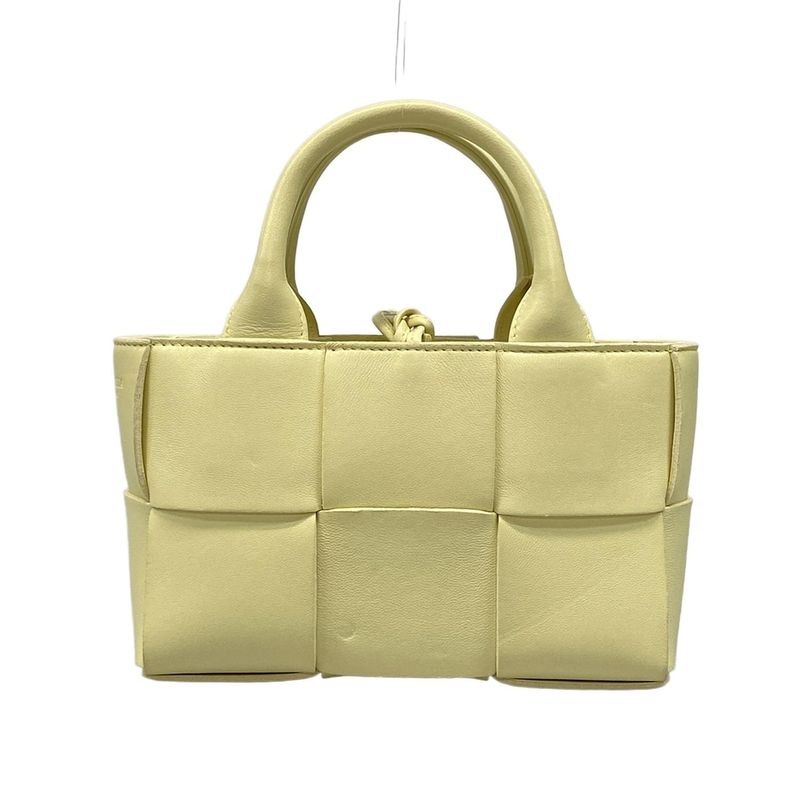 Bottega Veneta Candy Arco Tote Cream Leather