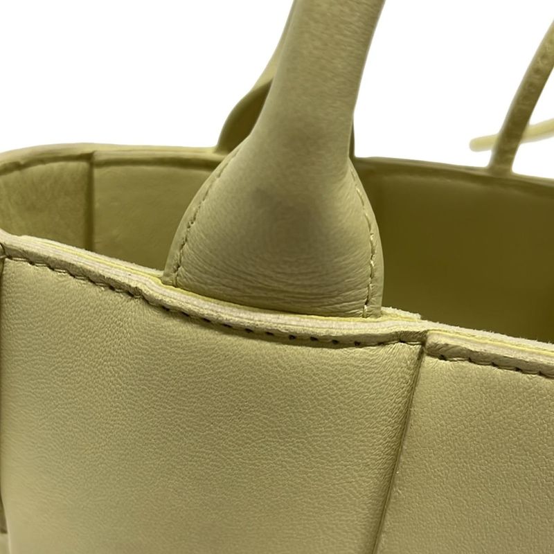 Bottega Veneta Candy Arco Tote Cream Leather