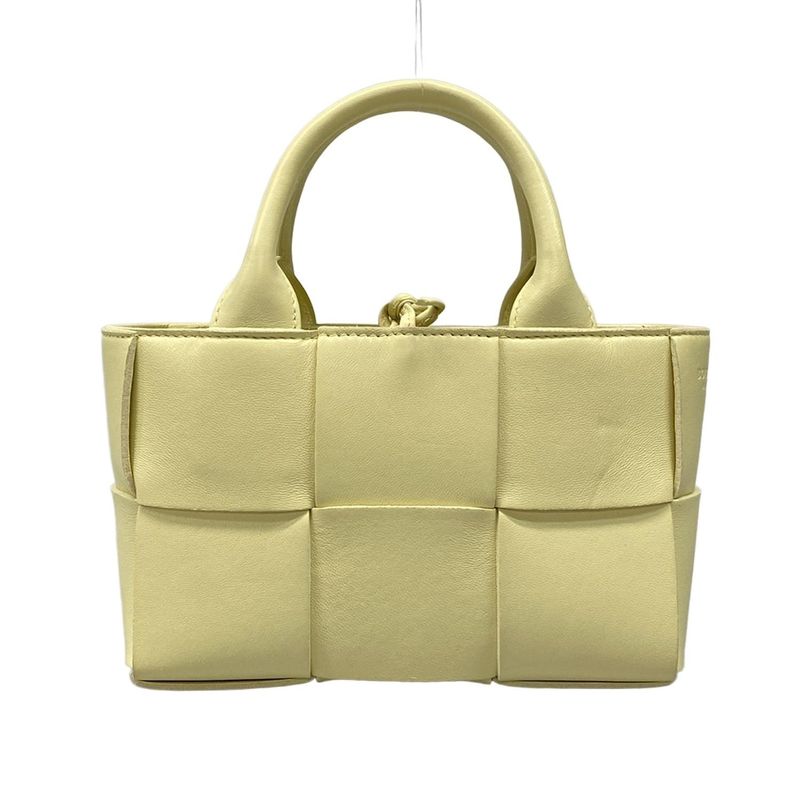 Bottega Veneta Candy Arco Tote Cream Leather