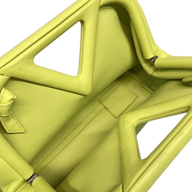 Bottega Veneta Shoulder Bag the Triangle Yellow Leather