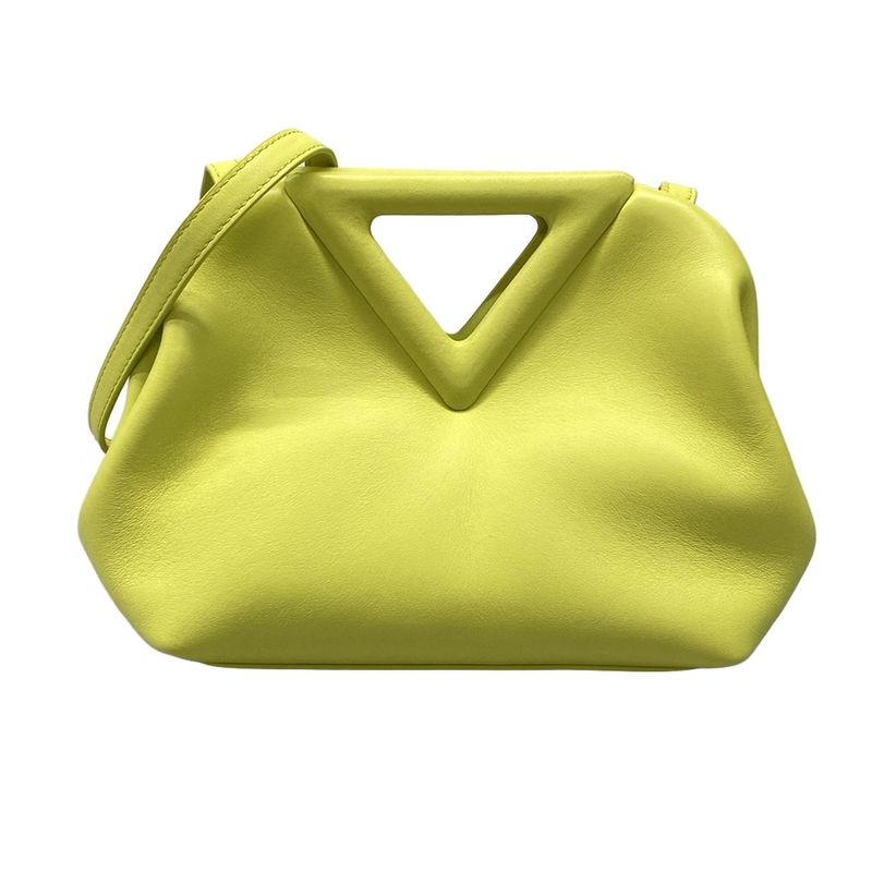 Bottega Veneta Shoulder Bag the Triangle Yellow Leather