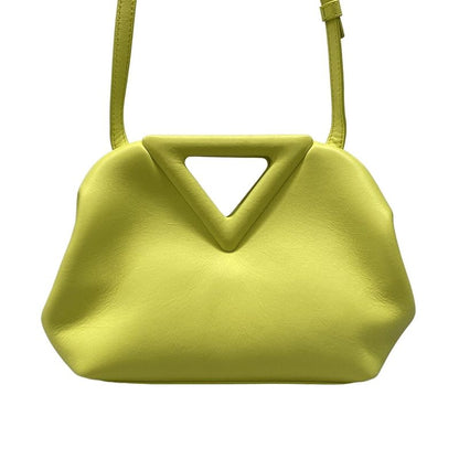 Bottega Veneta Shoulder Bag the Triangle Yellow Leather