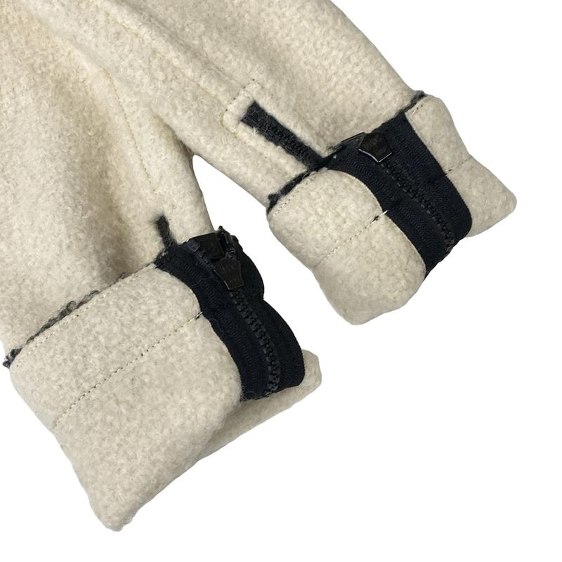 Chanel Coat Size 38 M Women's Sport Line P29214 Ivory X Black X Brown Zip Up