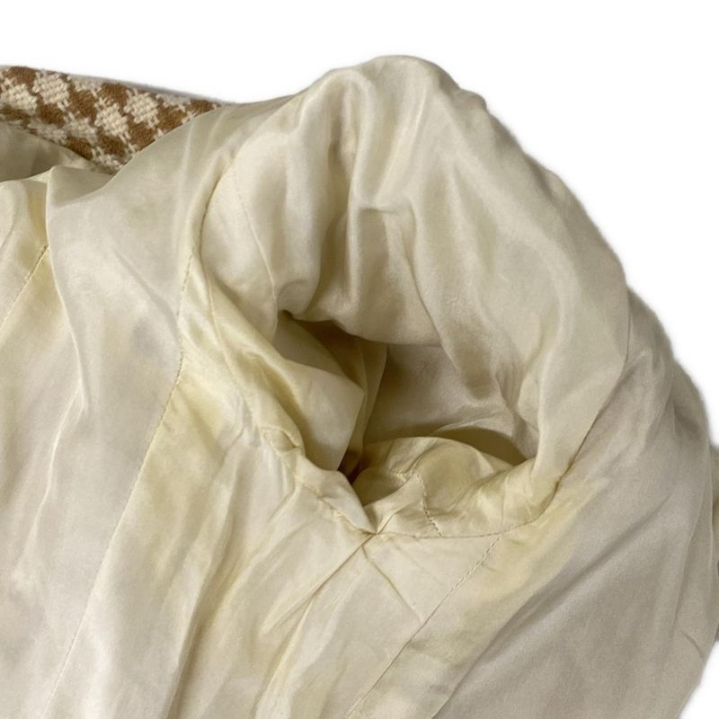 Chanel Coat Size 36 S Women - P16535 Ivory and Brown Long Sleeves Knit Fall