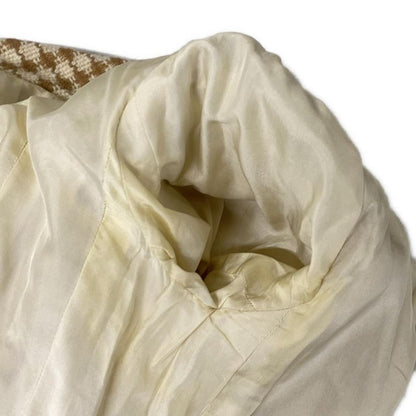 Chanel Coat Size 36 S Women - P16535 Ivory and Brown Long Sleeves Knit Fall