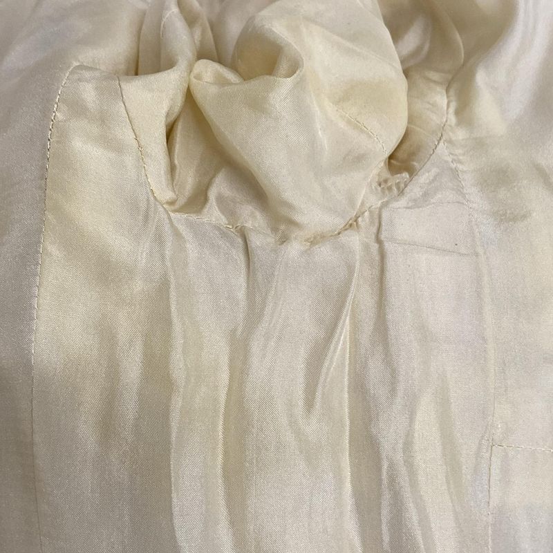 Chanel Coat Size 36 S Women - P16535 Ivory and Brown Long Sleeves Knit Fall