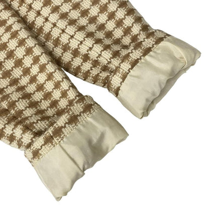 Chanel Coat Size 36 S Women - P16535 Ivory and Brown Long Sleeves Knit Fall