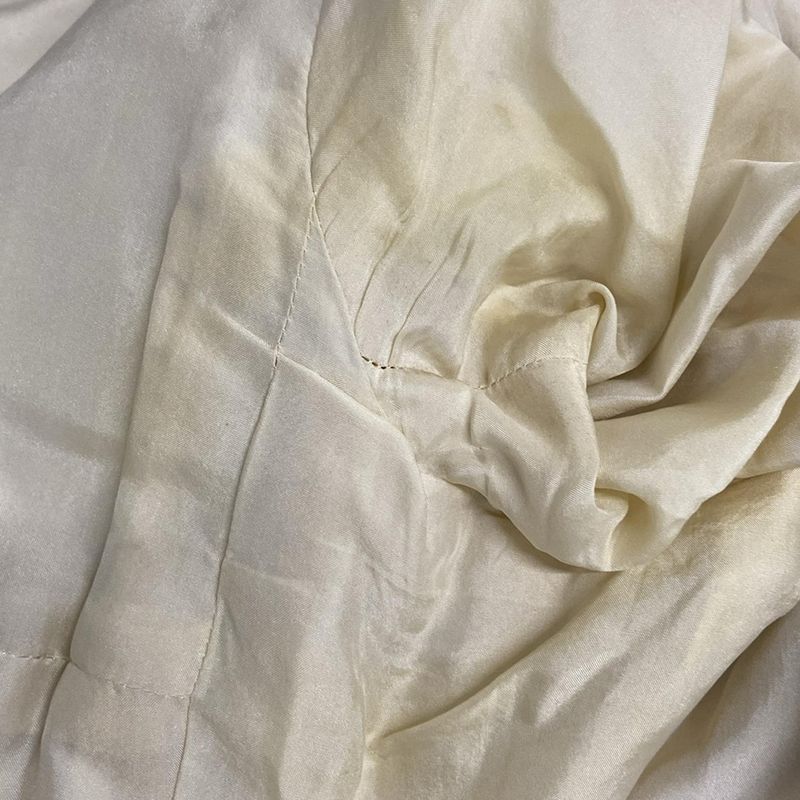 Chanel Coat Size 36 S Women - P16535 Ivory and Brown Long Sleeves Knit Fall