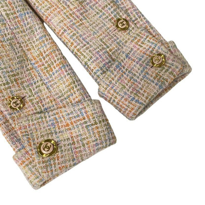 Chanel Skirt Suit Size 38 M Women - P02680 Light Pink X Orange X Multi Tweed