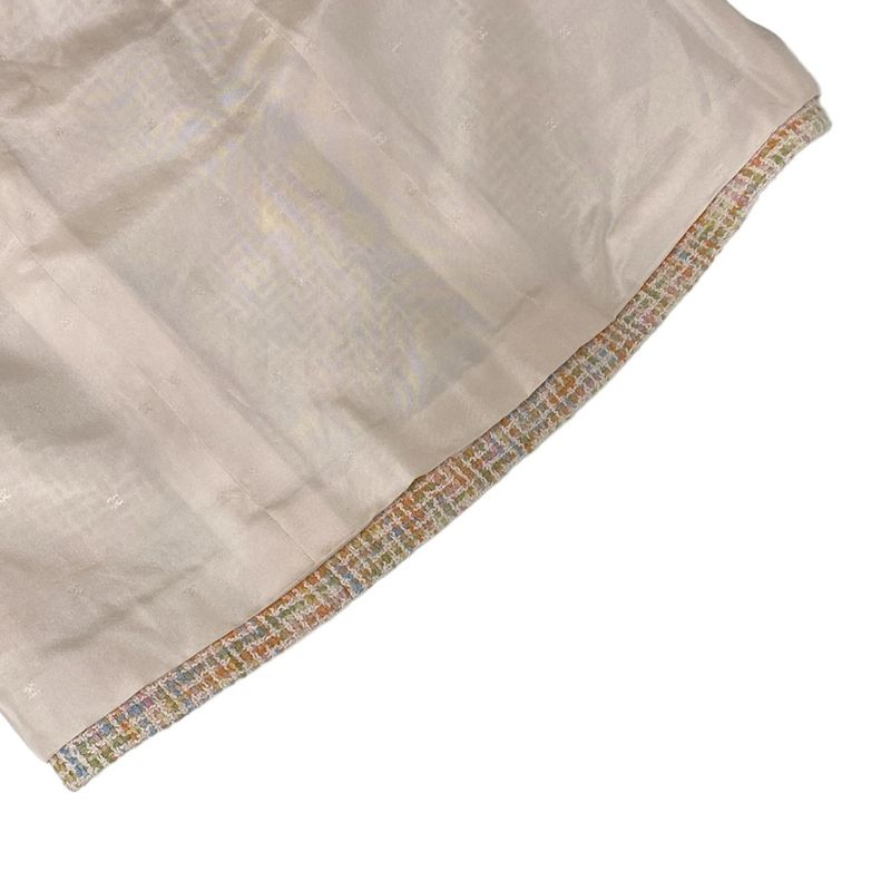 Chanel Skirt Suit Size 38 M Women - P02680 Light Pink X Orange X Multi Tweed