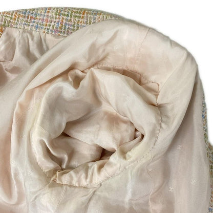 Chanel Skirt Suit Size 38 M Women - P02680 Light Pink X Orange X Multi Tweed