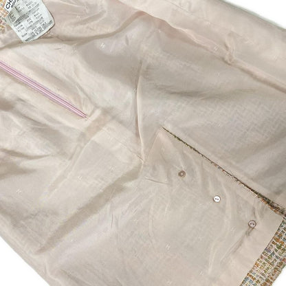 Chanel Skirt Suit Size 38 M Women - P02680 Light Pink X Orange X Multi Tweed
