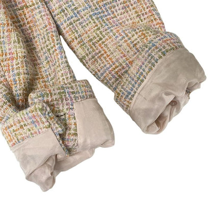 Chanel Skirt Suit Size 38 M Women - P02680 Light Pink X Orange X Multi Tweed