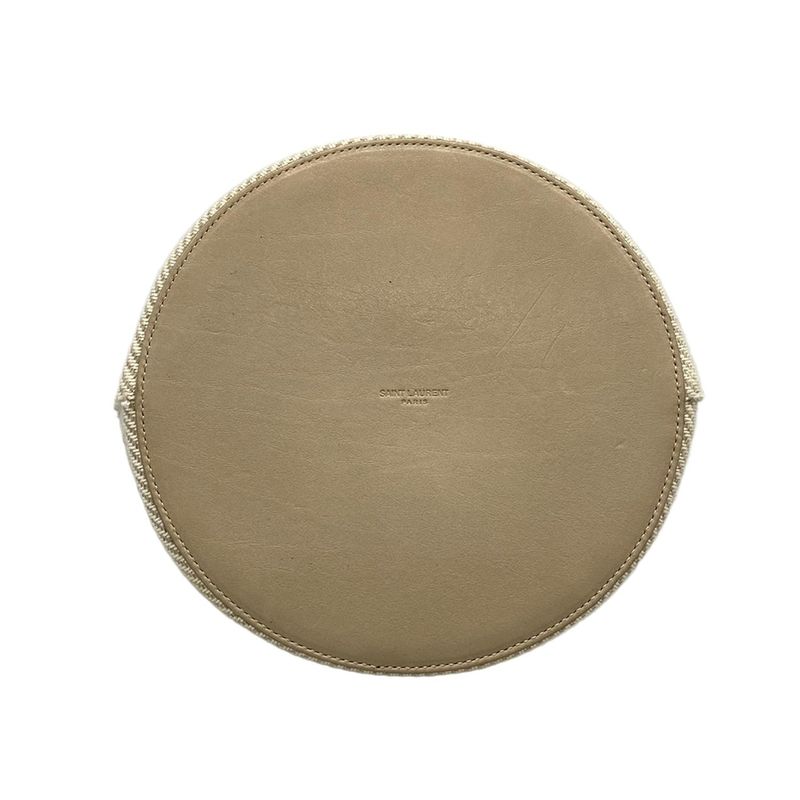 Saint Laurent Paris Shoulder Bag Rive Gauche Seau 669299 Ivory and Gray Beige