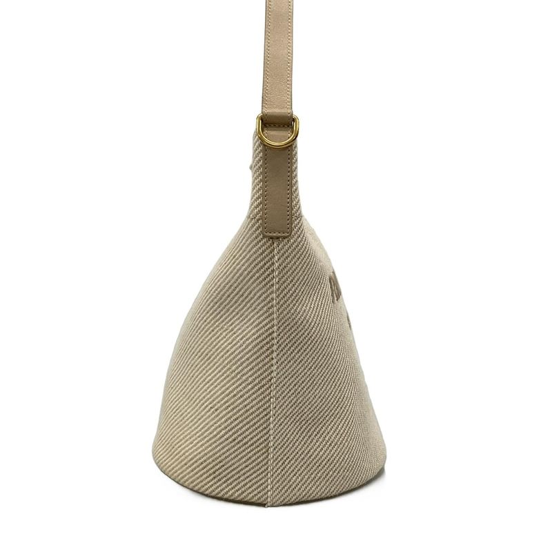 Saint Laurent Paris Shoulder Bag Rive Gauche Seau 669299 Ivory and Gray Beige